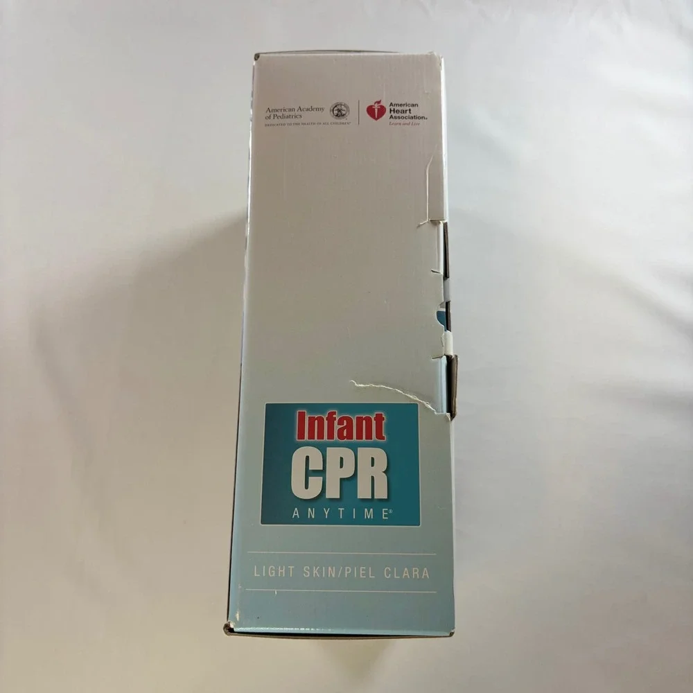 American Heart Association Infant CPR Anytime Kit Mini Baby Manikin DVD Laerdal